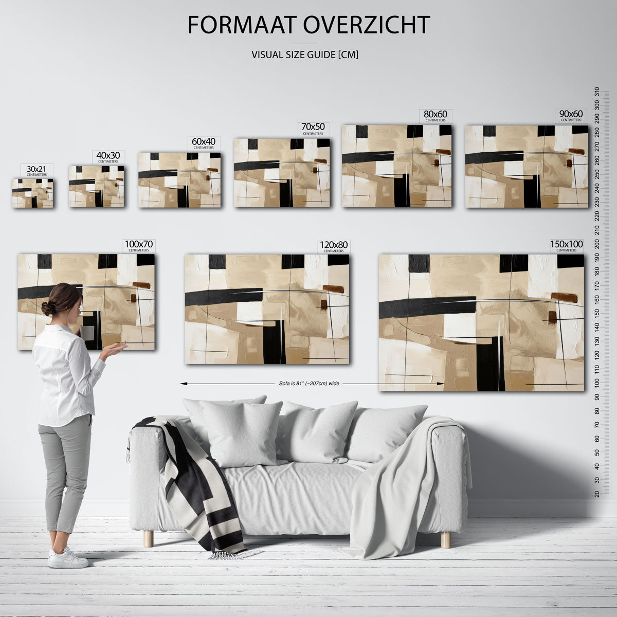 Abstracte vormen Poster