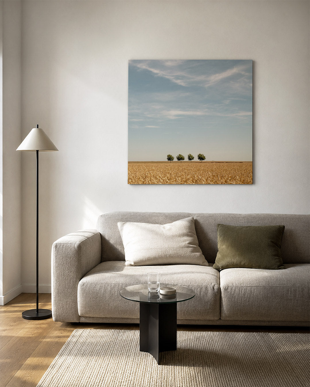 Rustige landschap Kunstwerk