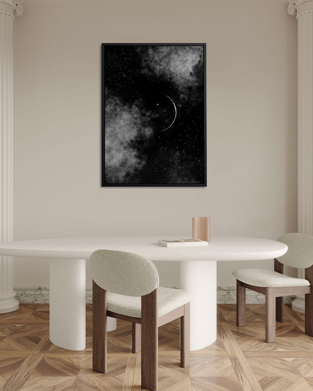 Maan en sterrenhemel Kunstwerk