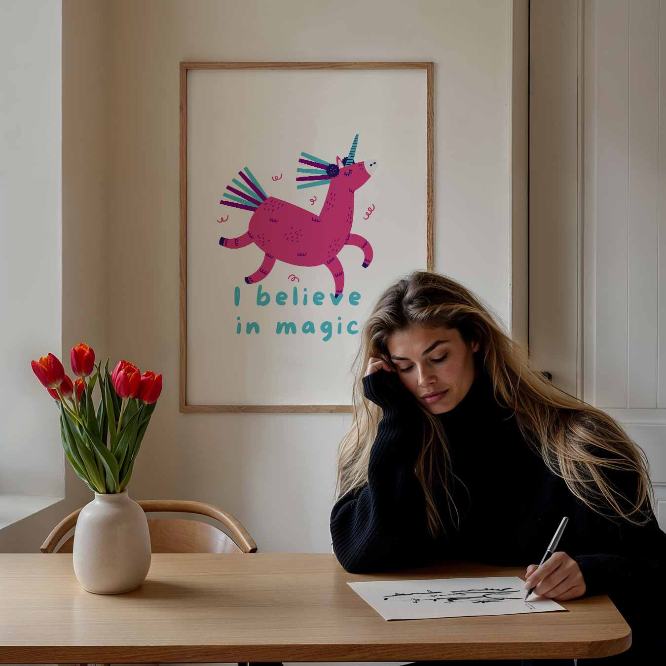 Magische Eenhoorn Poster-WallArtistic