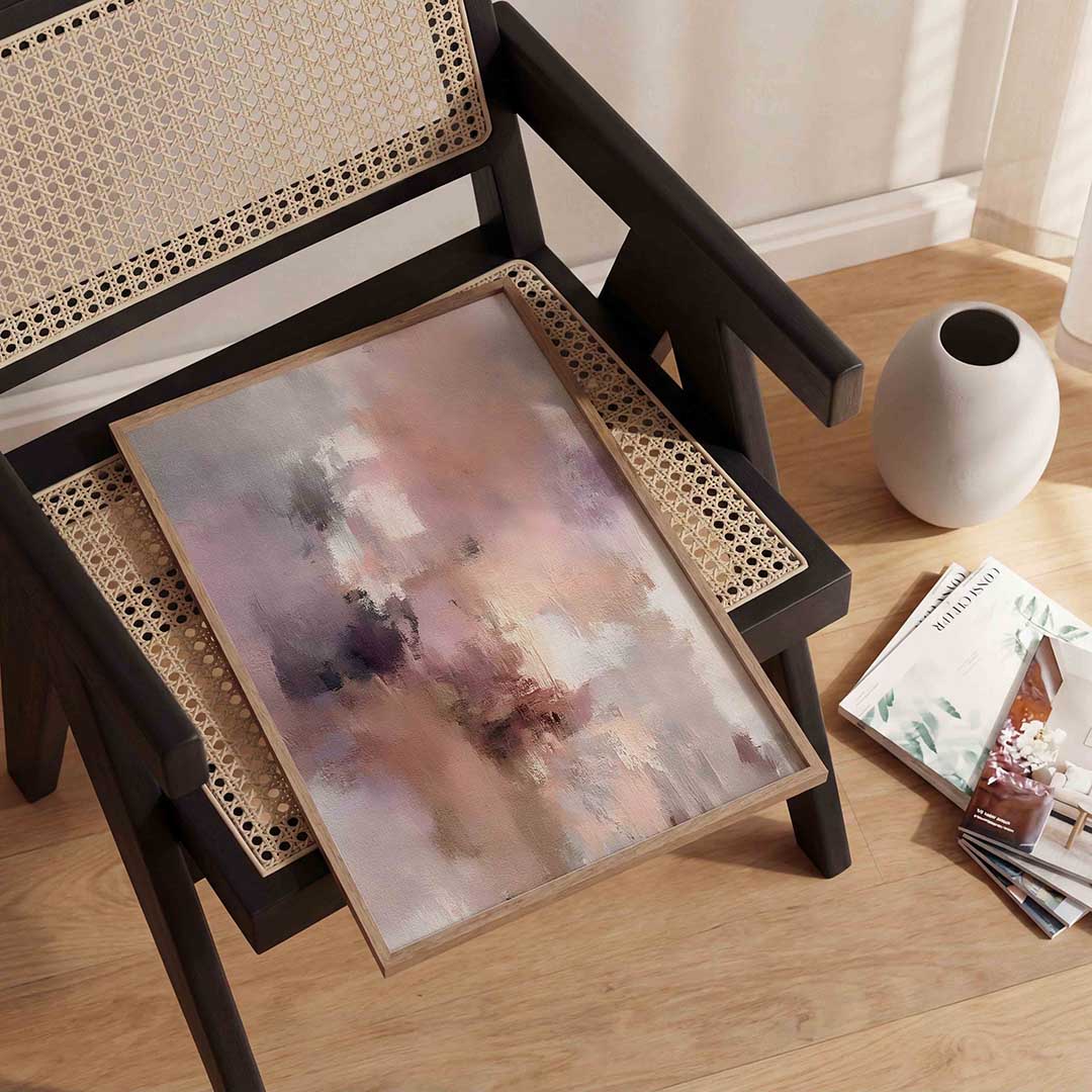 Abstracte pastel Poster