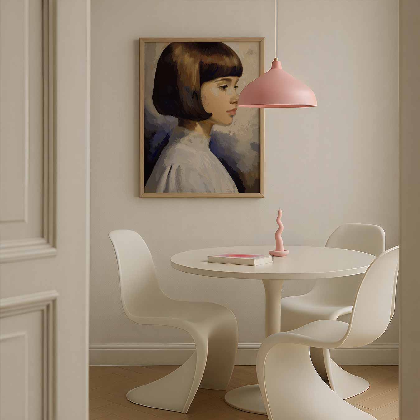 Vrouwelijk Klassiek Portret Poster-WallArtistic