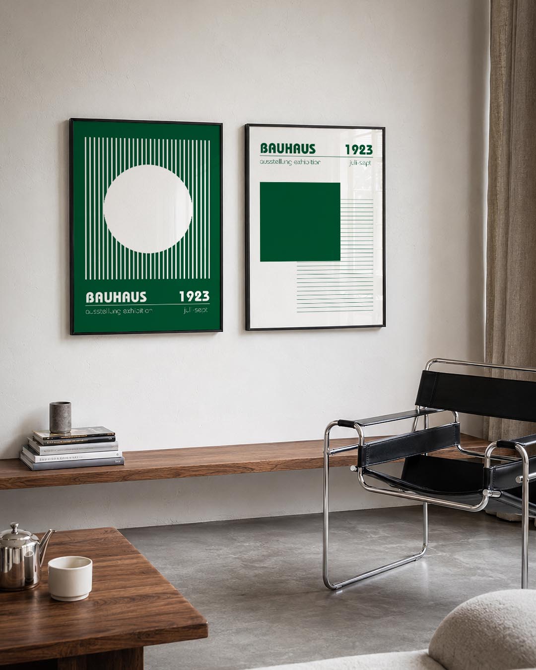 Lijnen en cirkel Posterset