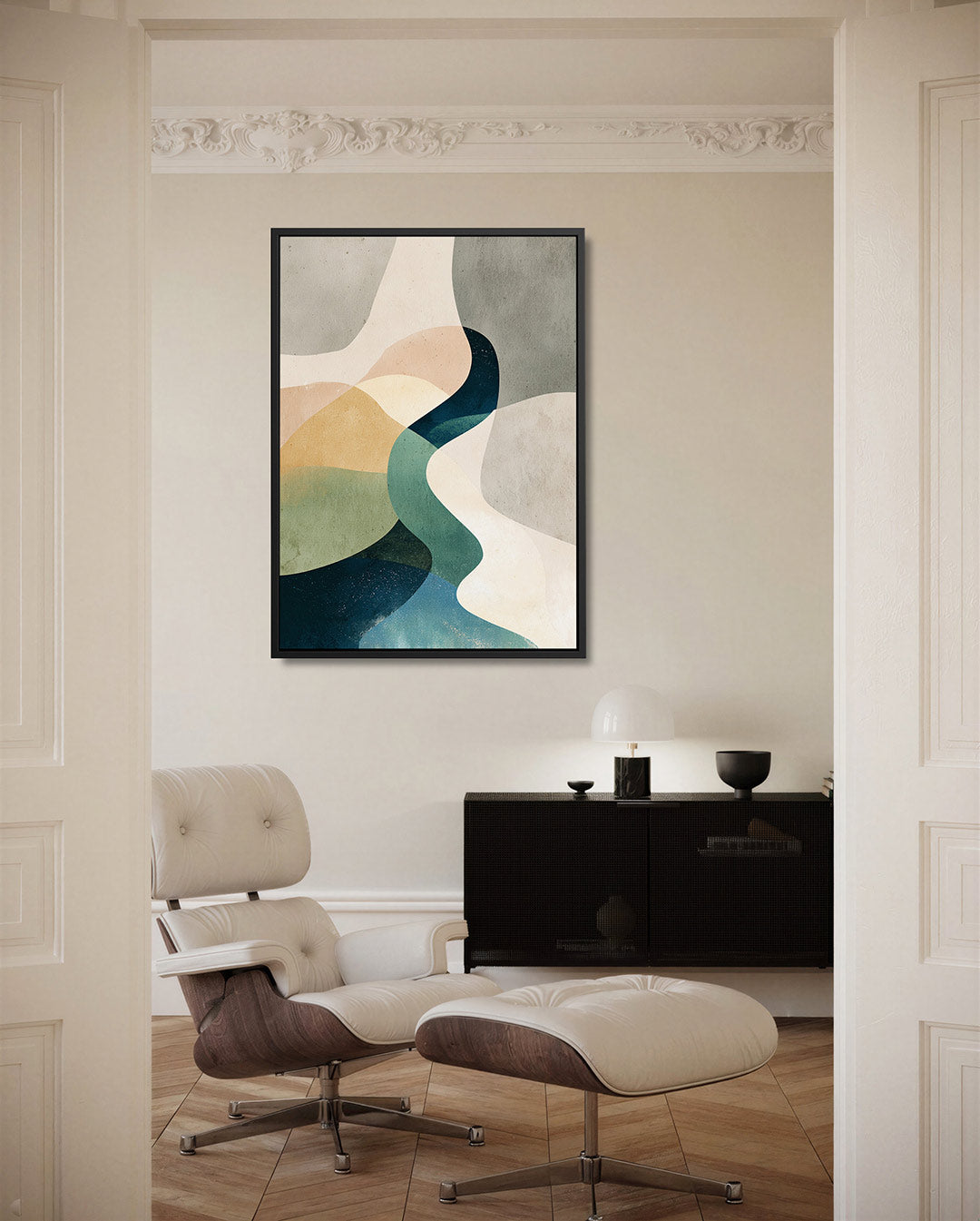 Organische vormen compositie Kunstwerk