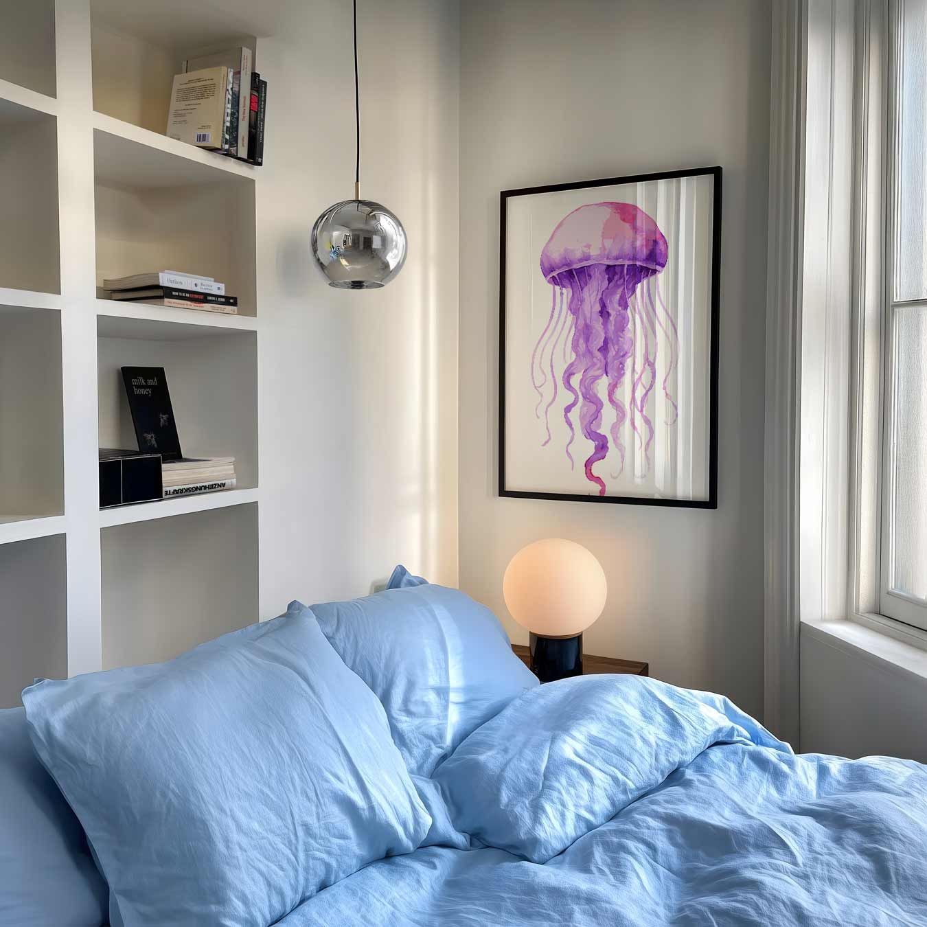 Dromerige Kwal Schilderij Poster-WallArtistic