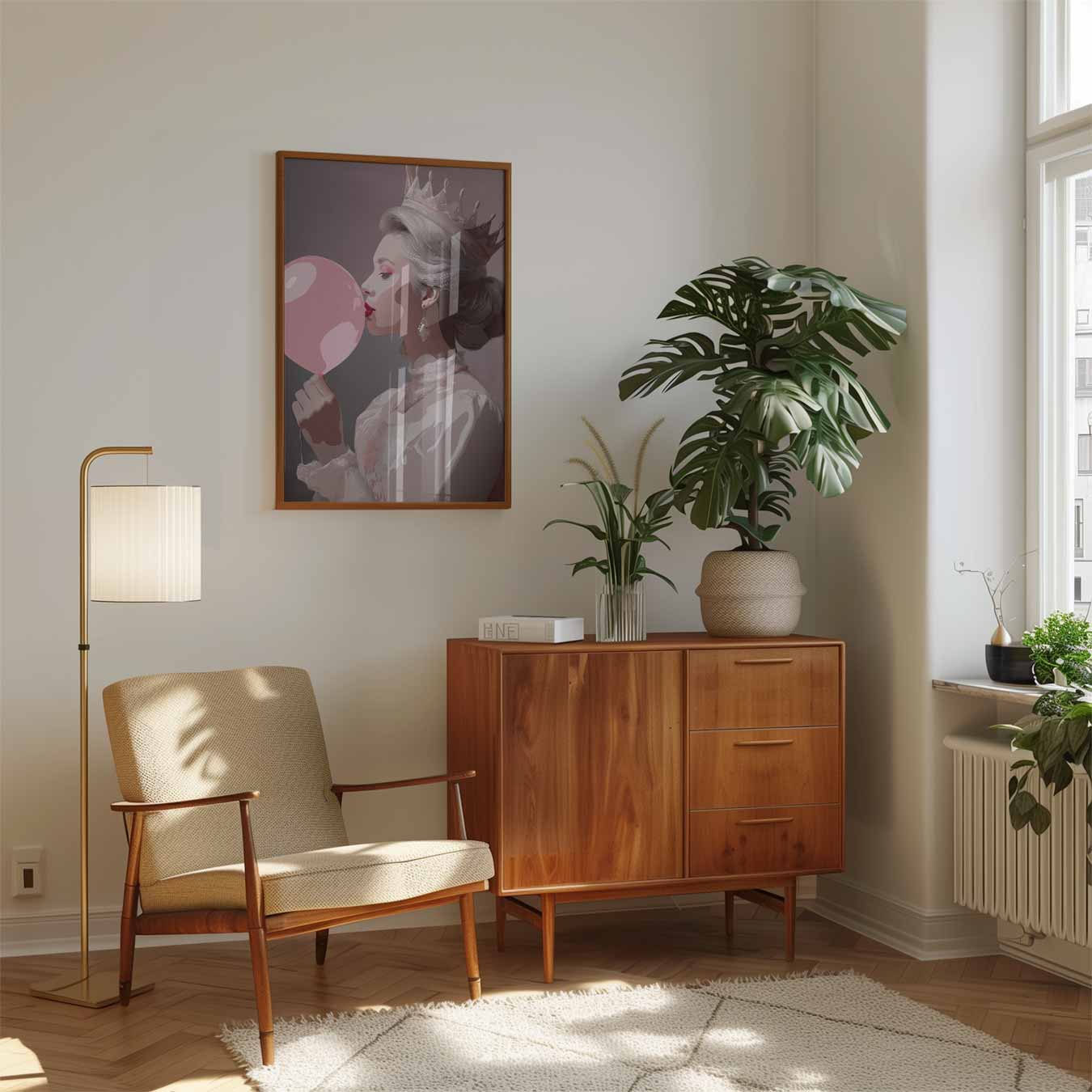 Koningin van Bubblegum Poster-WallArtistic
