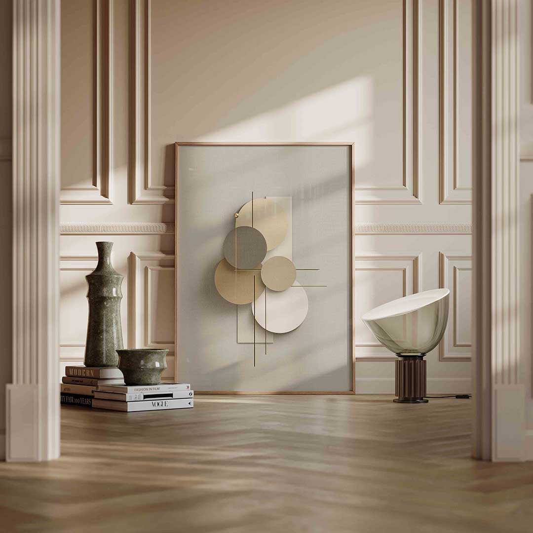 Abstracte cirkels Poster