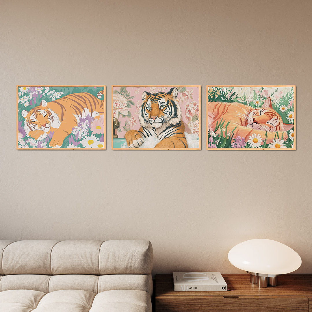 Dromende tijger Posterset
