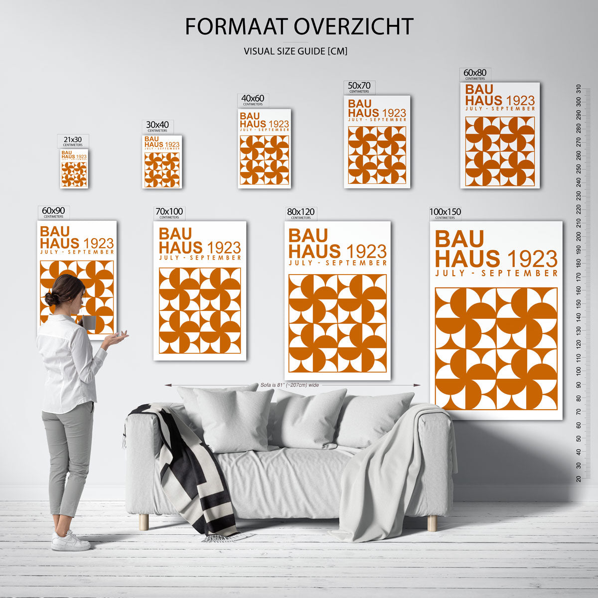Vormritme en kleur Poster