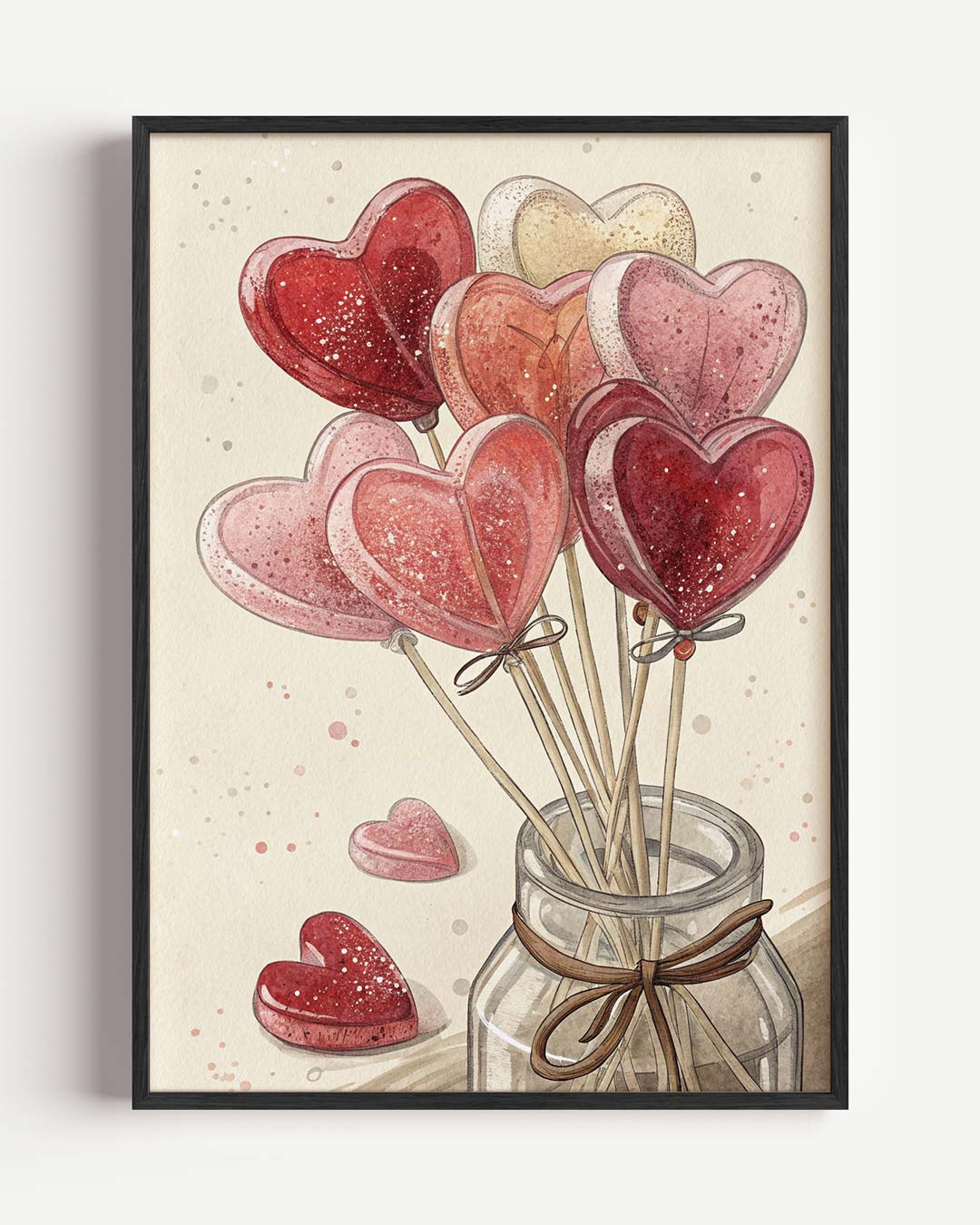 Zachte Hartjes Lolly Poster-WallArtistic