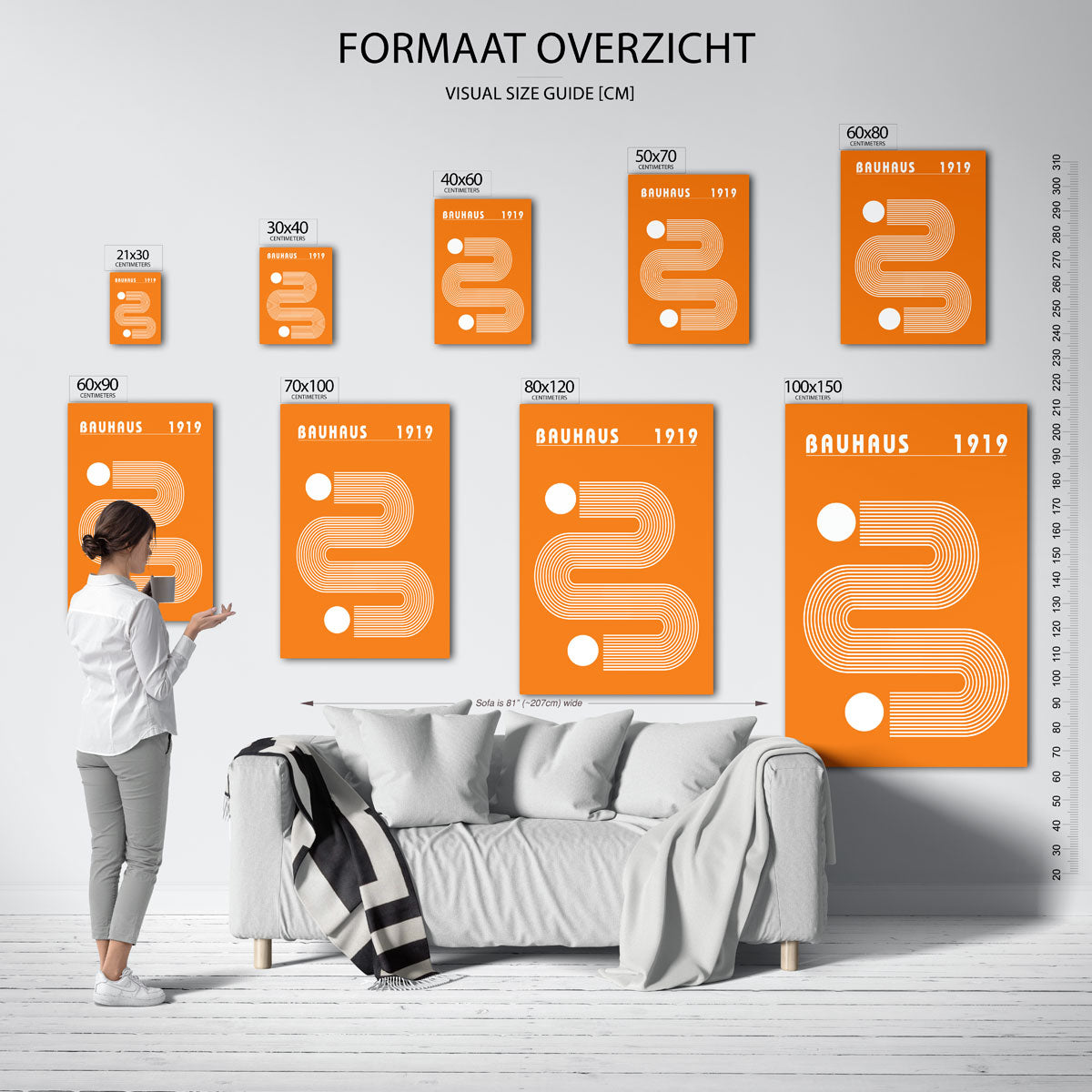 Lijnen en vormen Poster