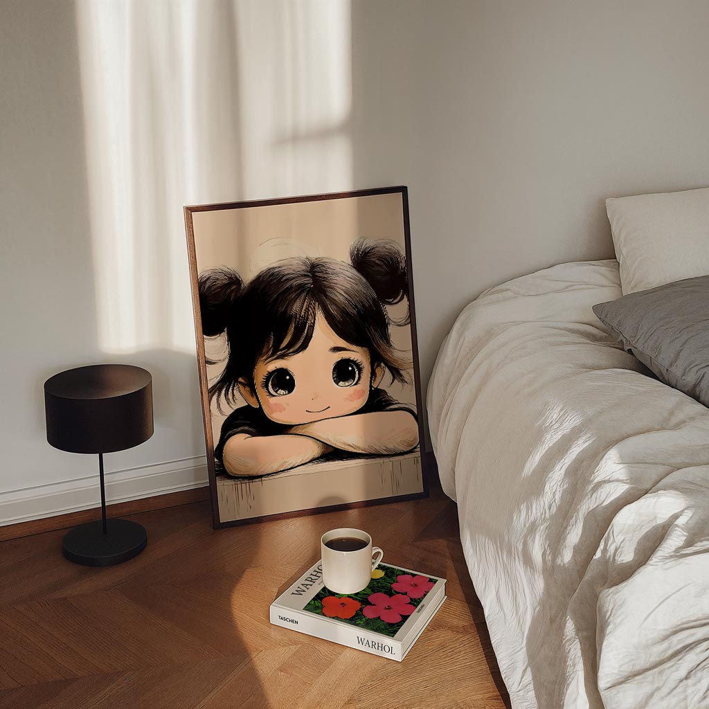 Schattige Meisjesposter-WallArtistic