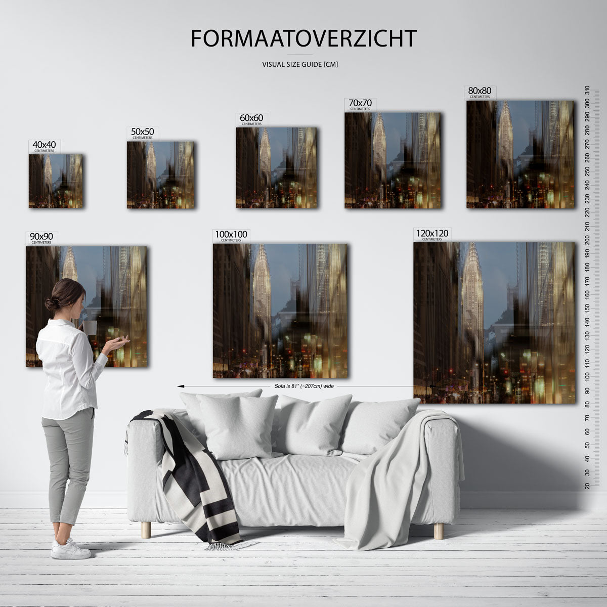 Stedelijke lichtreflecties Poster