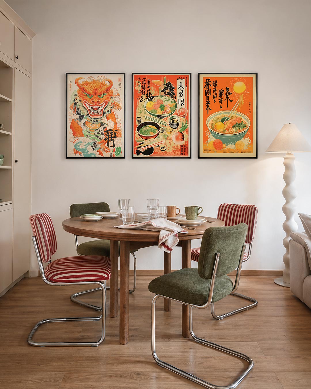 Draak en wolken Posterset