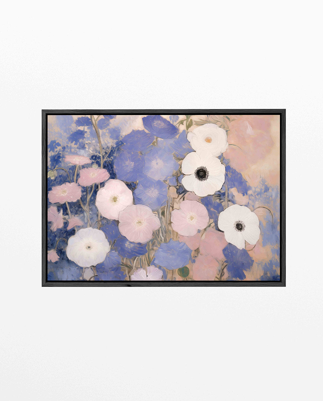 Bloemen in zachte tinten Kunstwerk