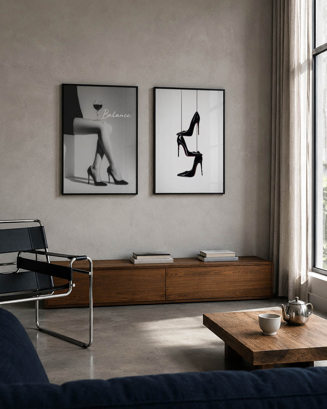 Evenwichtige elegantie Posterset