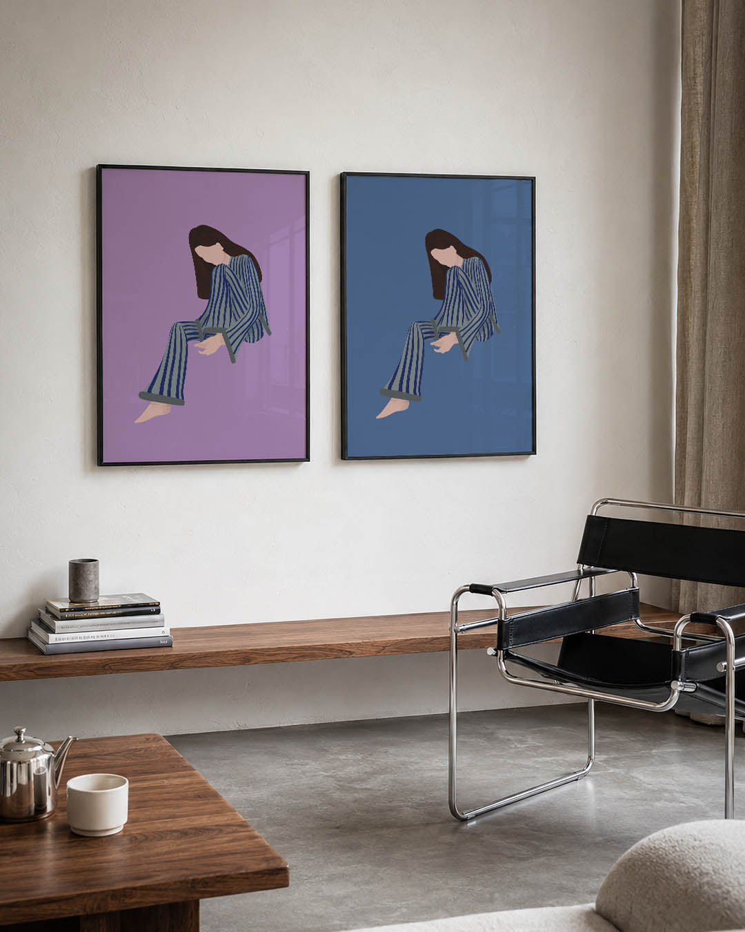 Gestreepte rust Posterset