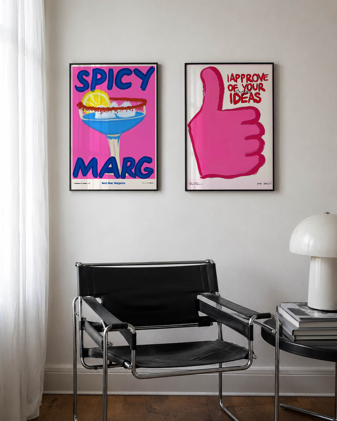 Kleurrijke cocktail Posterset