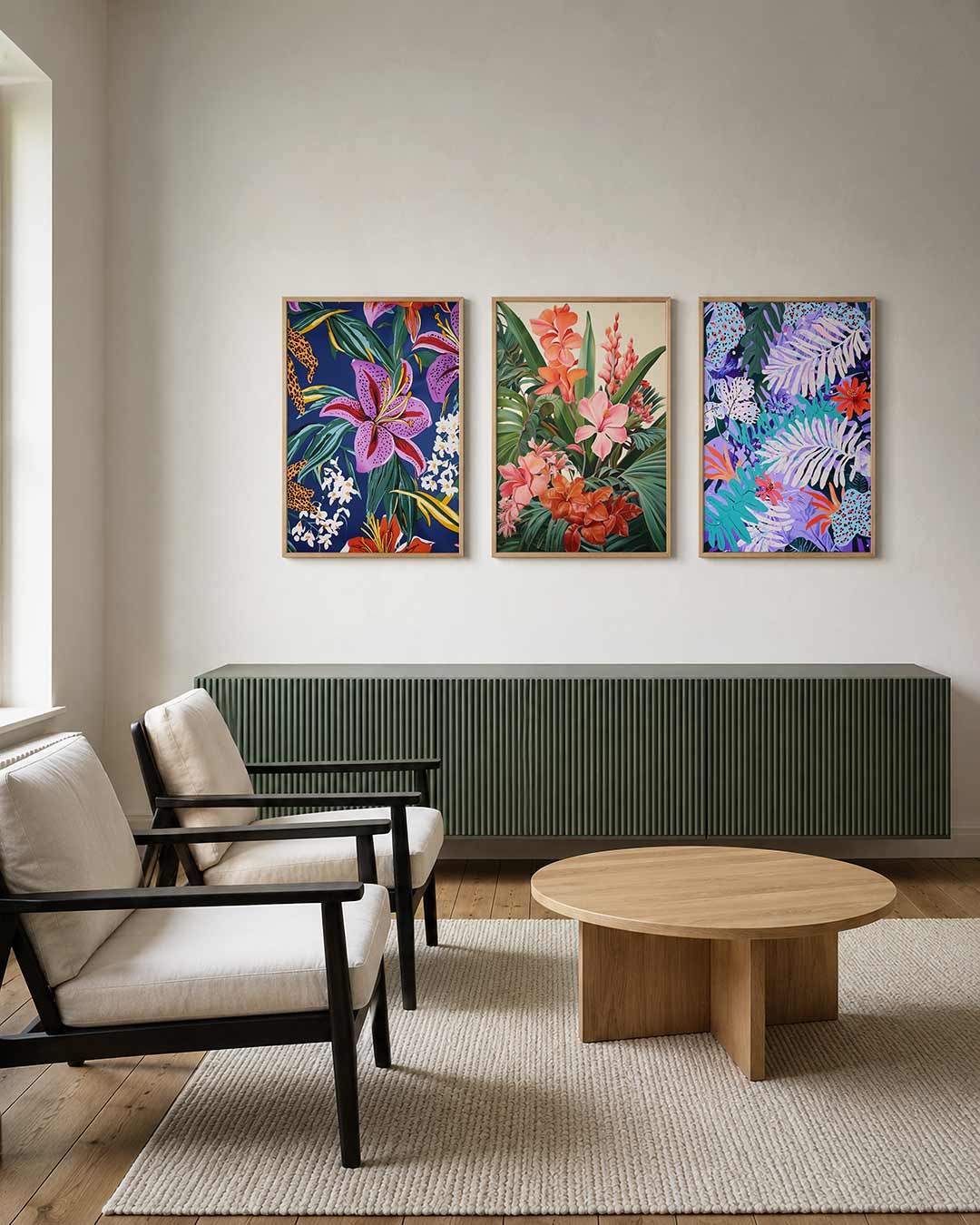 Bloemrijke kleurenpracht Posterset