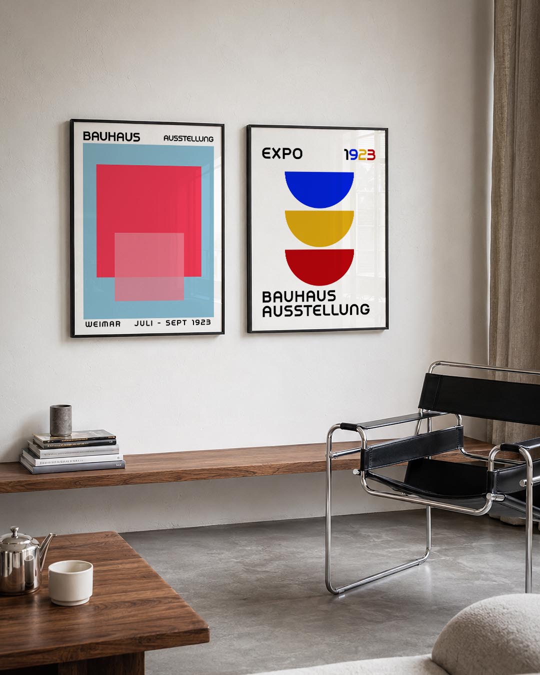 Kleurvlakken en lijnen Posterset