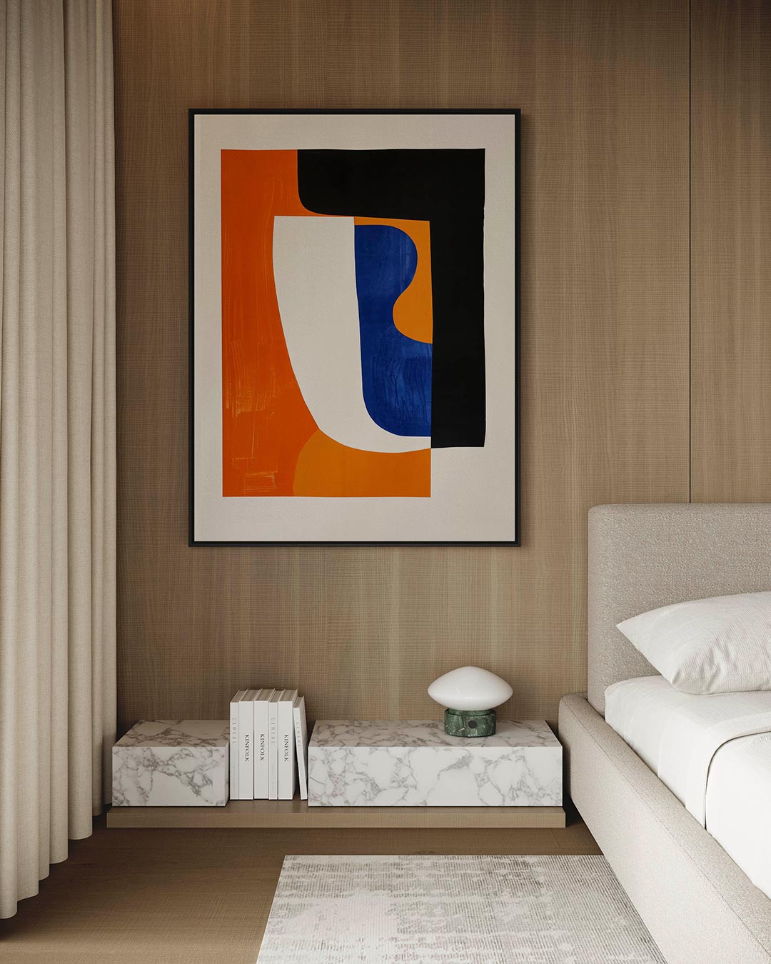 Geometrische vormen compositie Kunstwerk