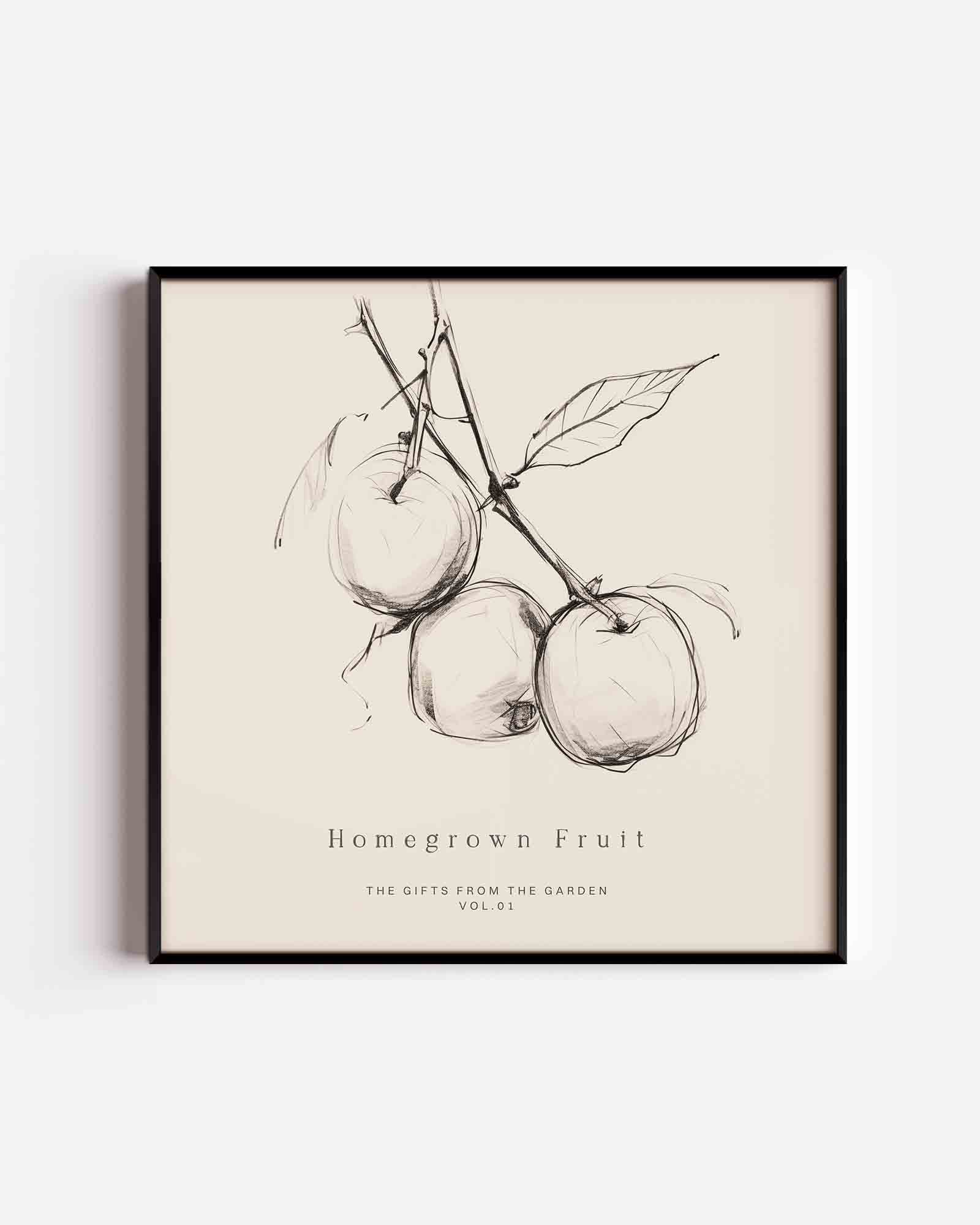 Homegrown fruit Poster
