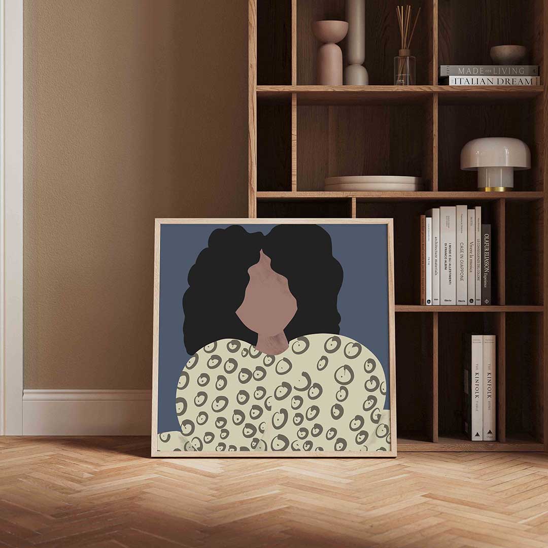 Vrouw met patroon Poster