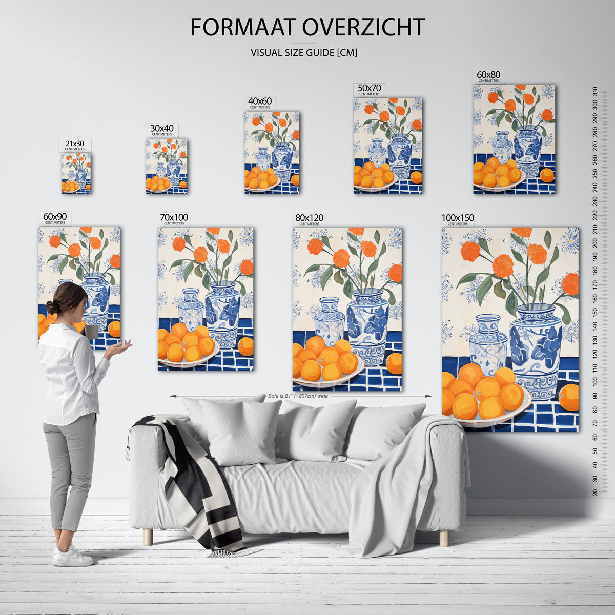 Bloemen en fruit Poster