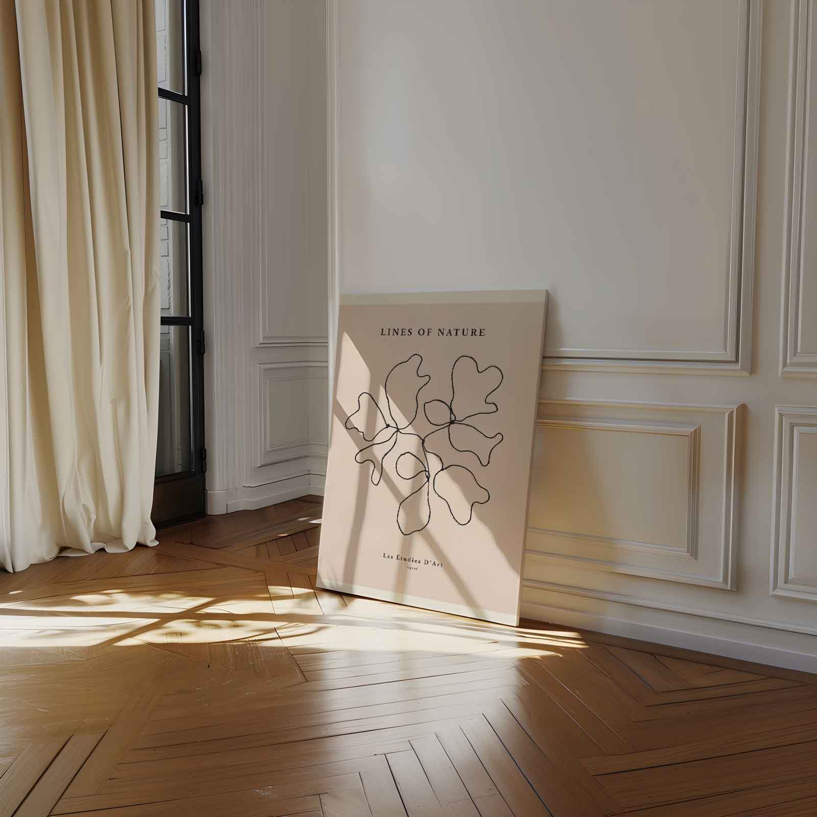 Lijnen van de Natuur Kunstwerk-canvas-dibond-plexiglas-wanddecoratie-WallArtistic