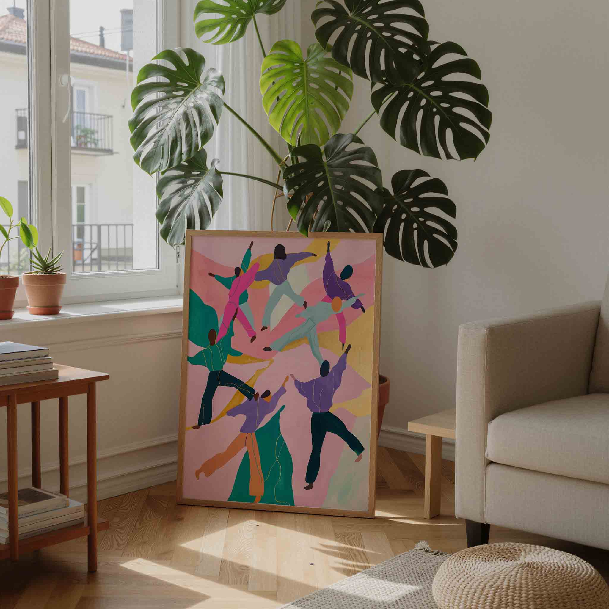 Dansende figuren Poster