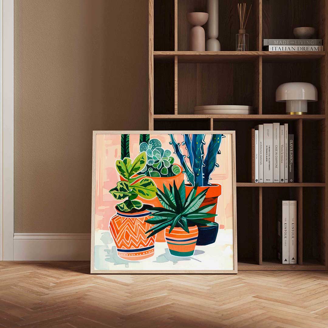 Planten in potten Poster