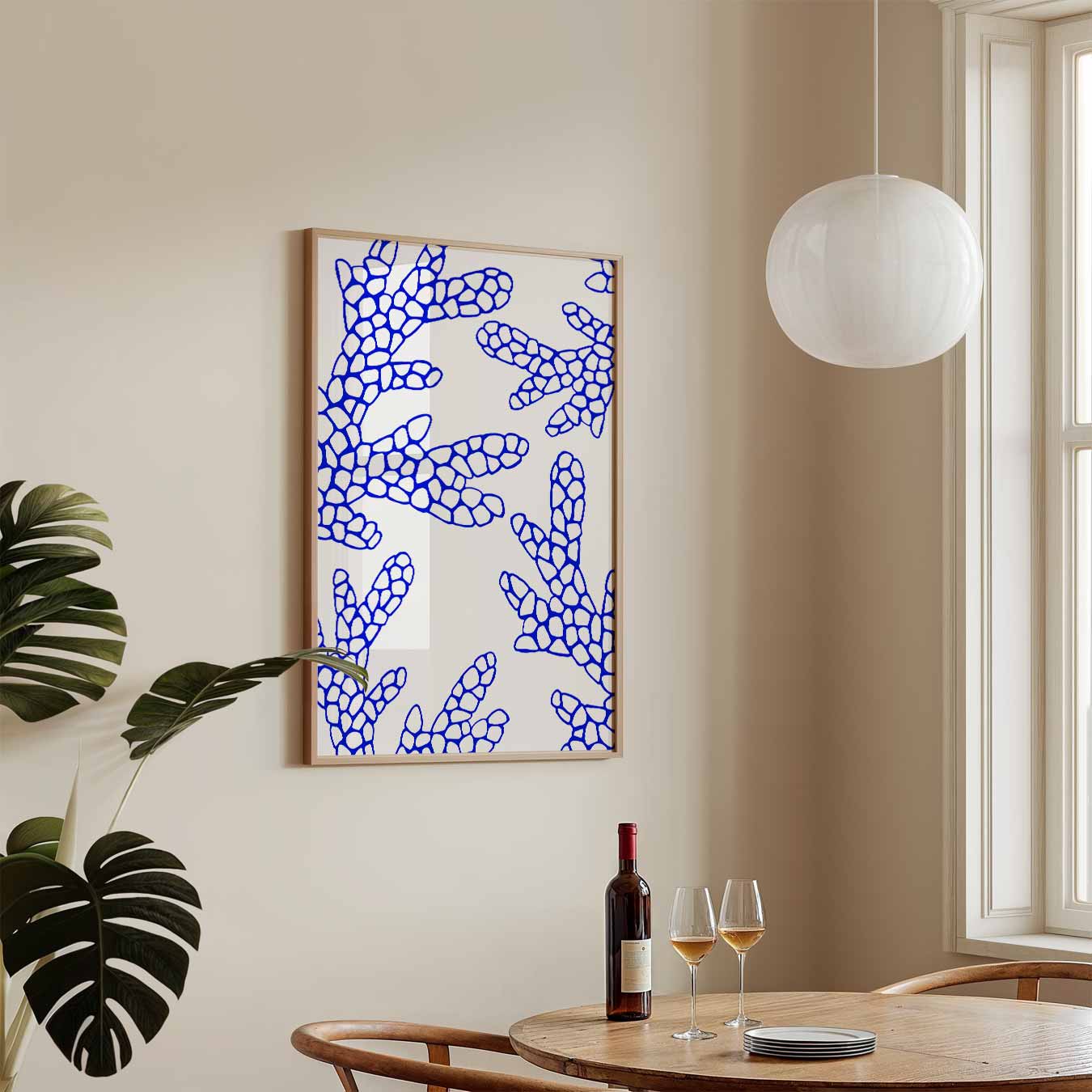 Trendy Koraalprint Poster-WallArtistic