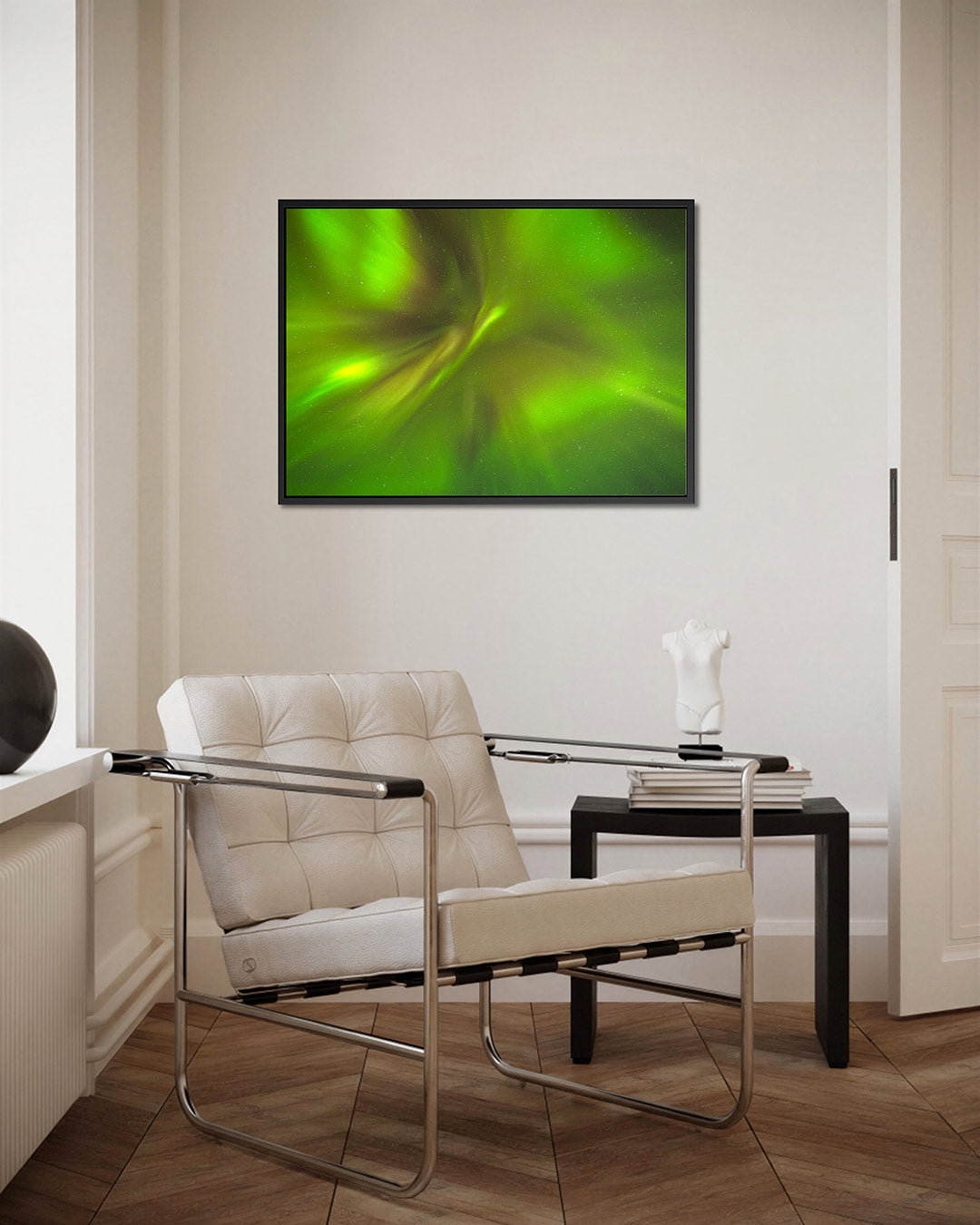 Groene hemellichten Kunstwerk