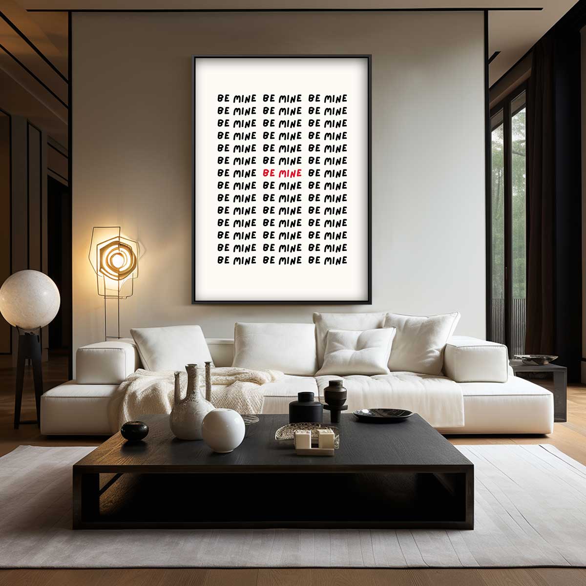 Liefdevolle Herhaling Kunstwerk-canvas-dibond-plexiglas-wanddecoratie-WallArtistic