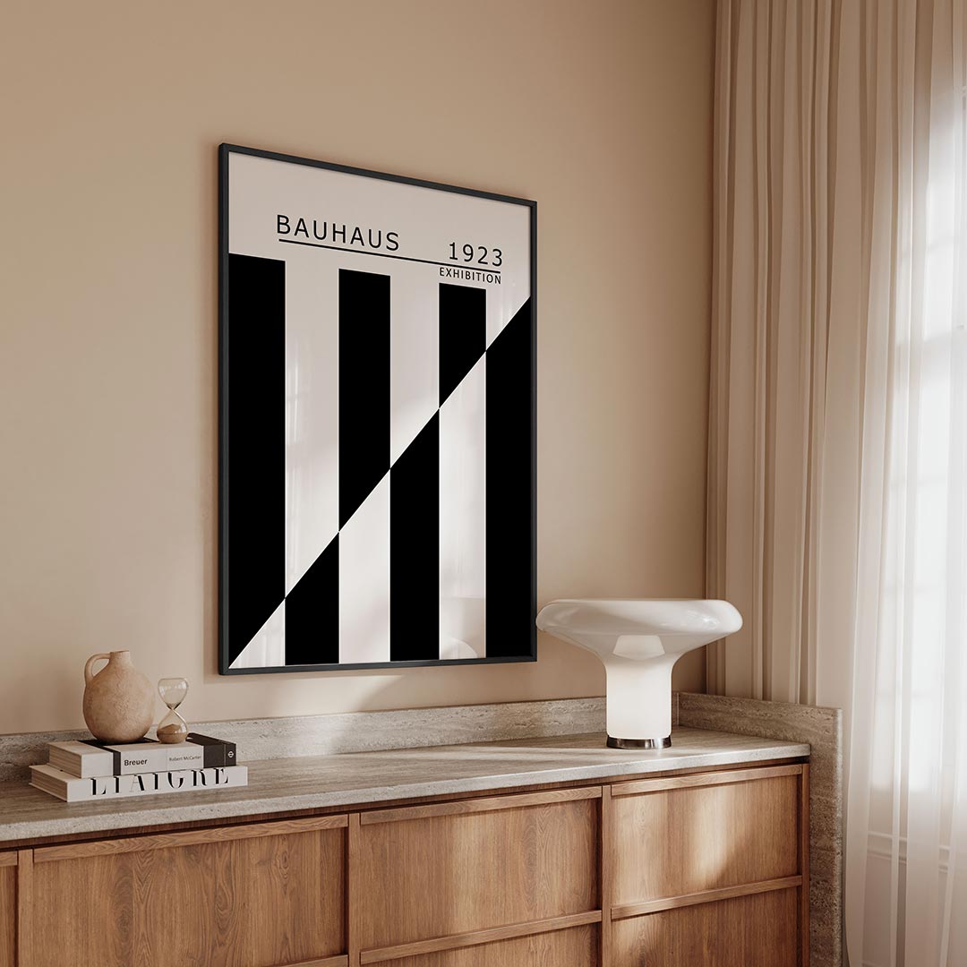 Zwart wit ritme Poster