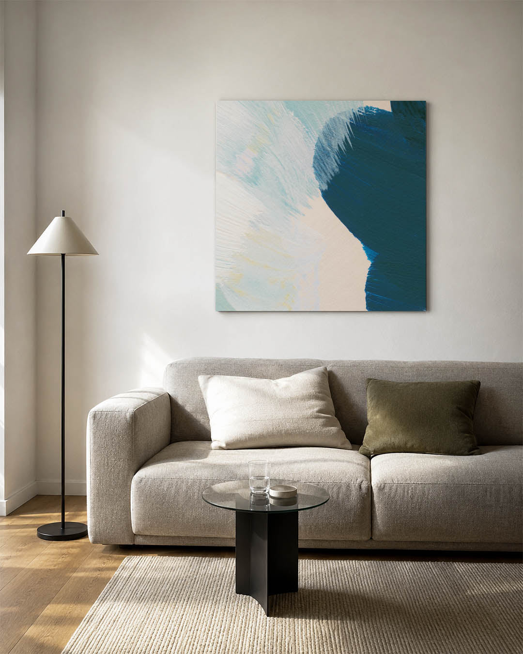 Kleurrijke vegen Kunstwerk