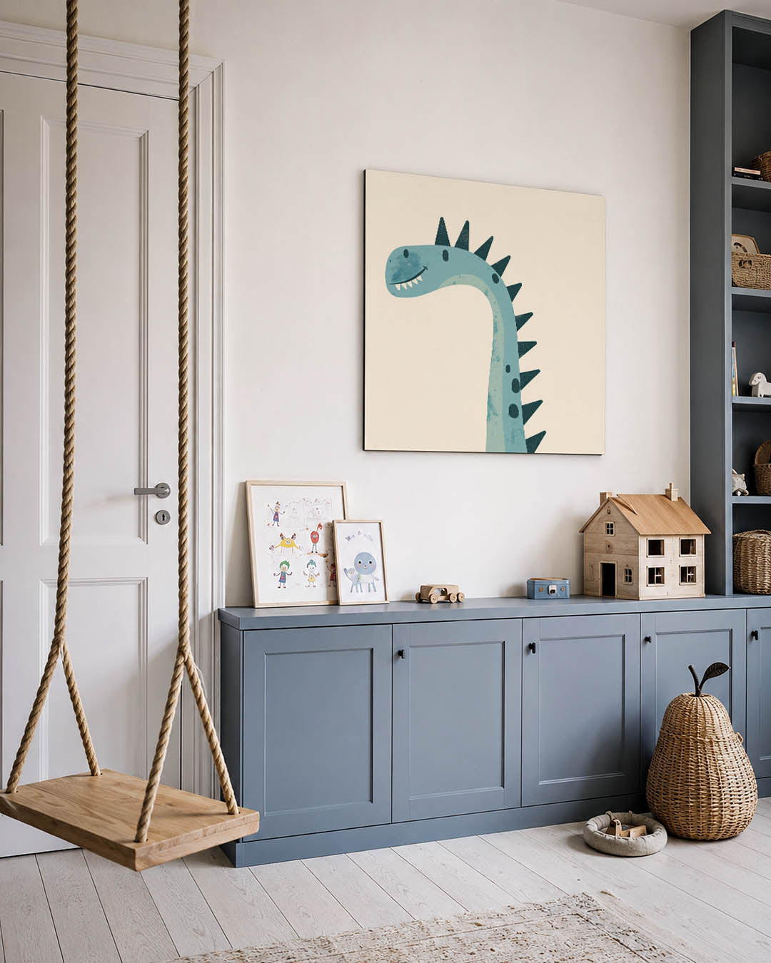 Vrolijke dino illustratie Kunstwerk