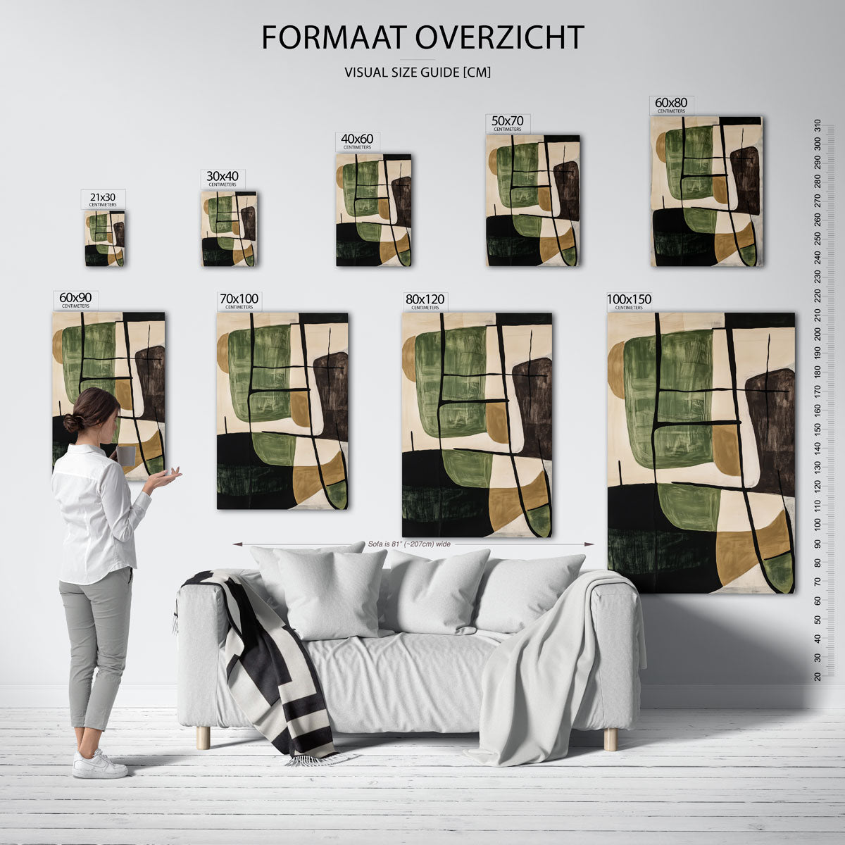 Abstracte vormen Poster