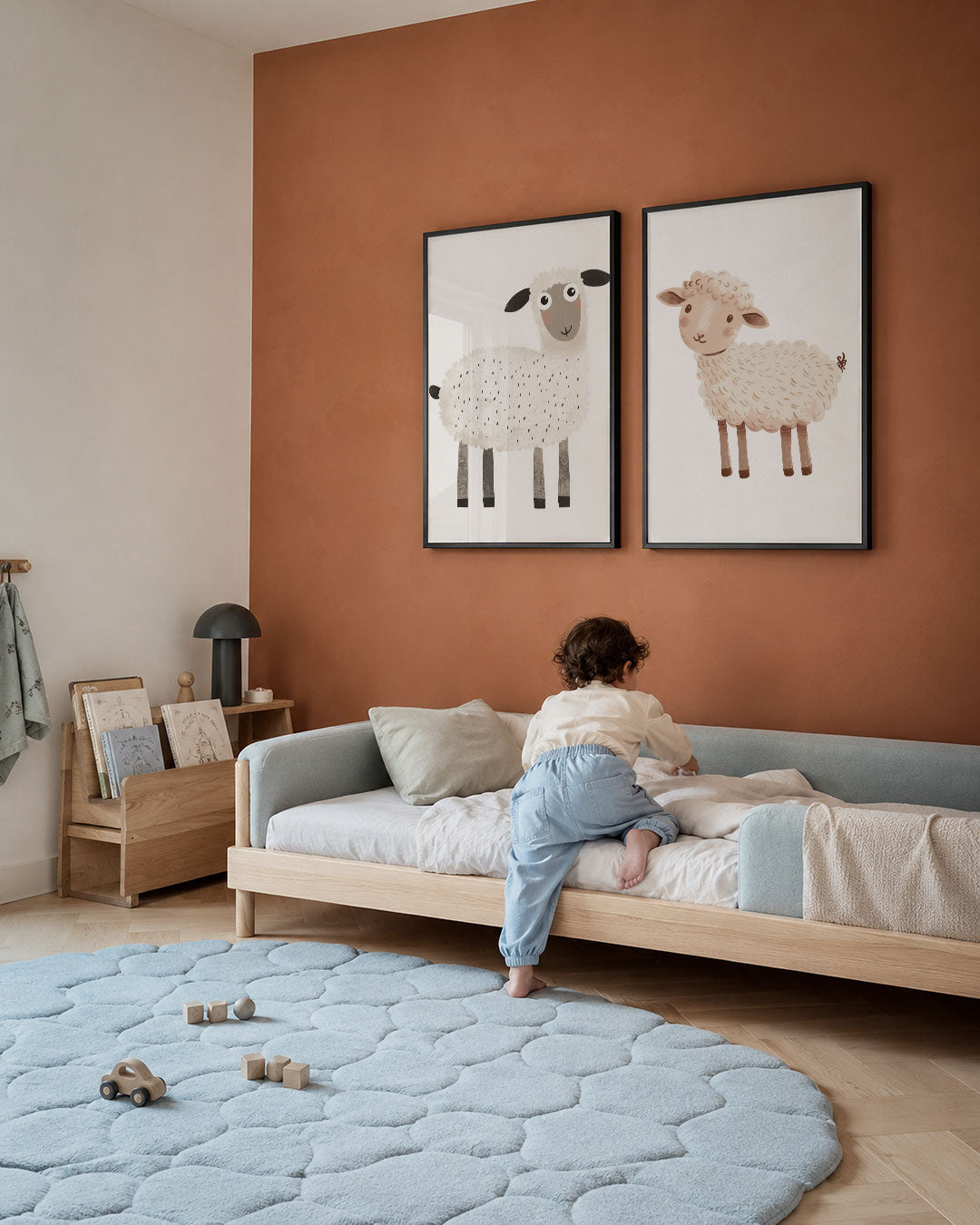 Speelse schaapvorm Posterset