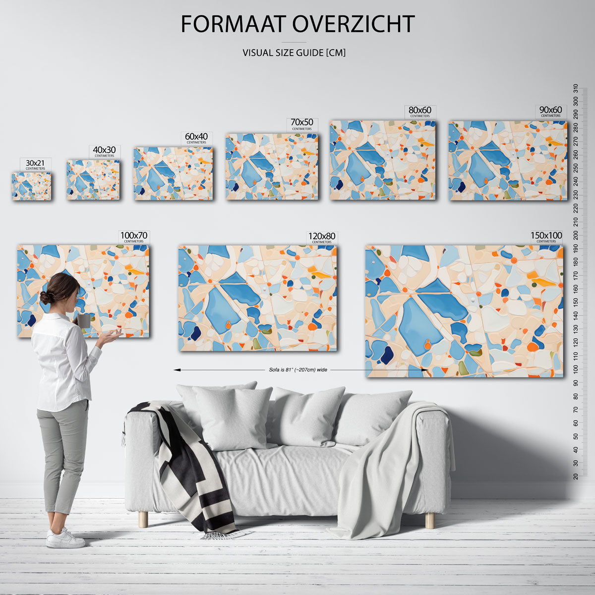 Abstracte vormen Poster