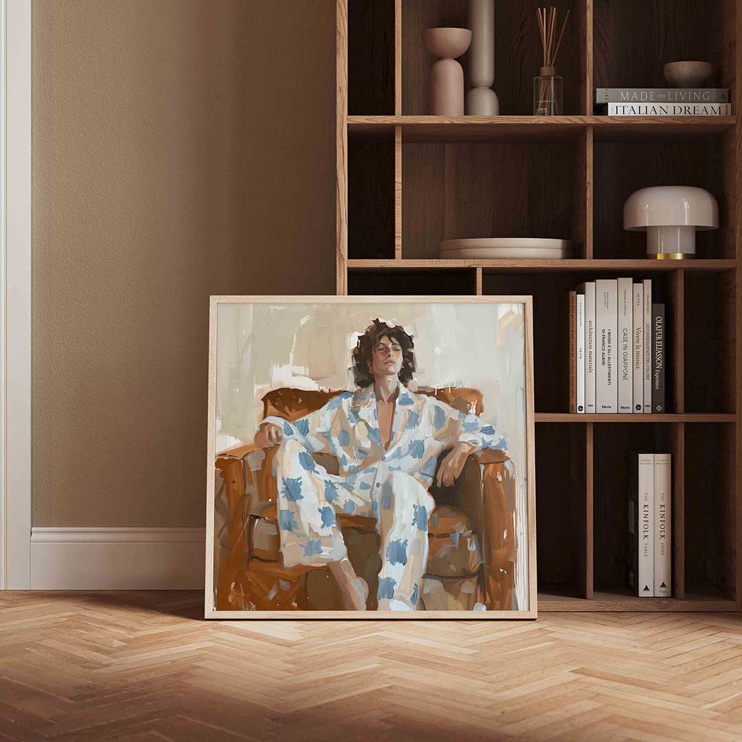 Persoon in pyjama Poster
