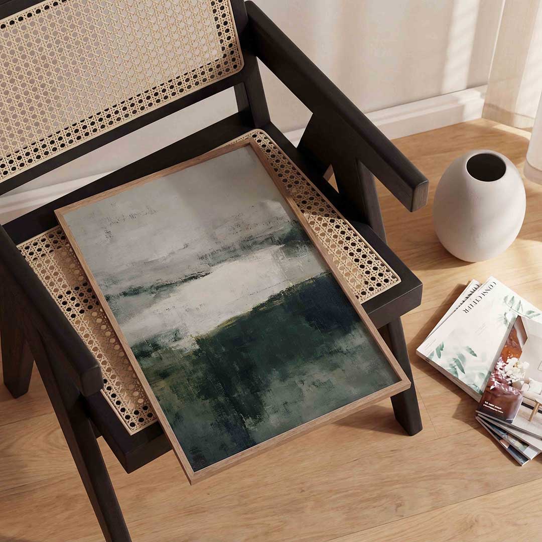 Abstracte landschapsweergave Poster