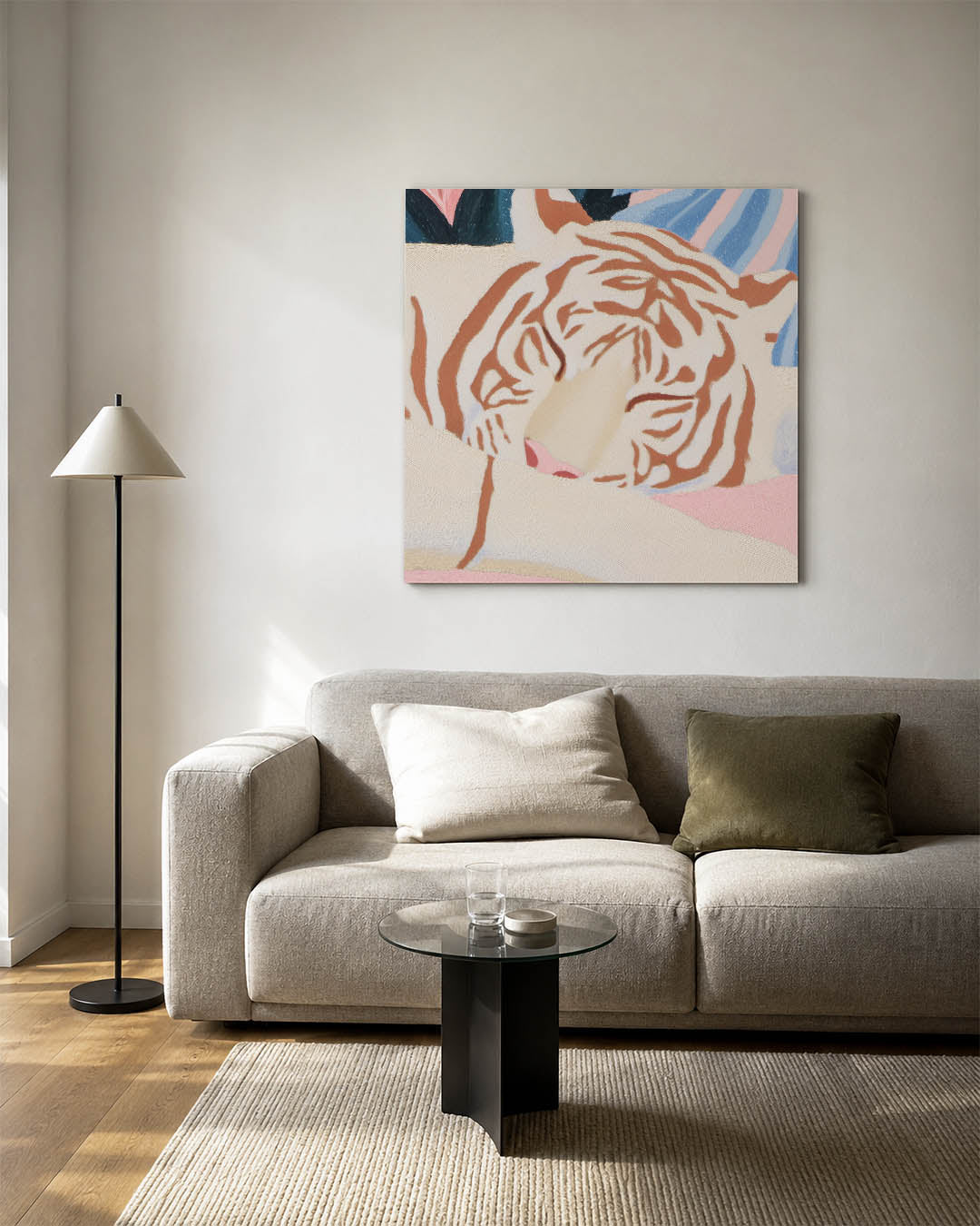 Dromerige tijger Kunstwerk
