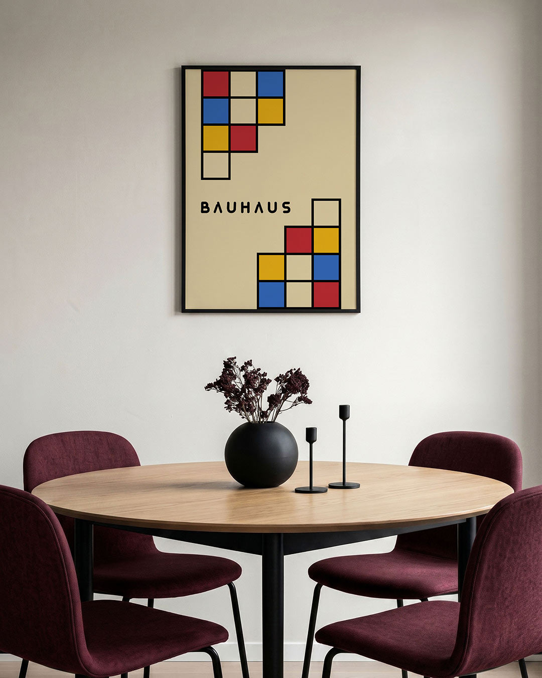 Kleurvlakken en lijnen Poster