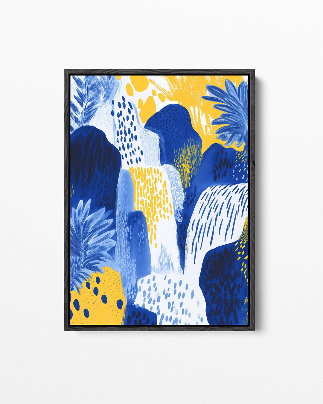 Dynamische kleurencompositie Kunstwerk