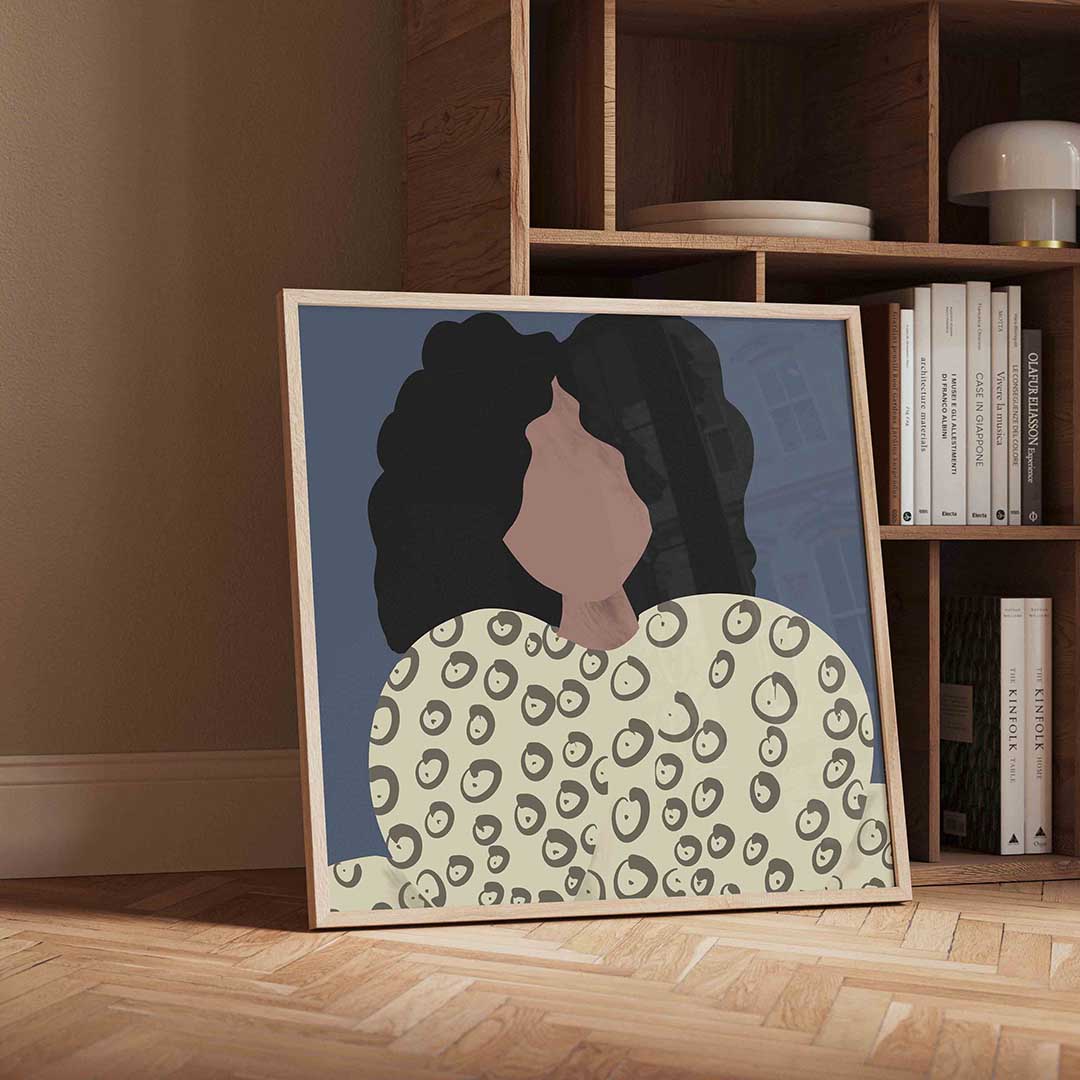 Vrouw met patroon Poster