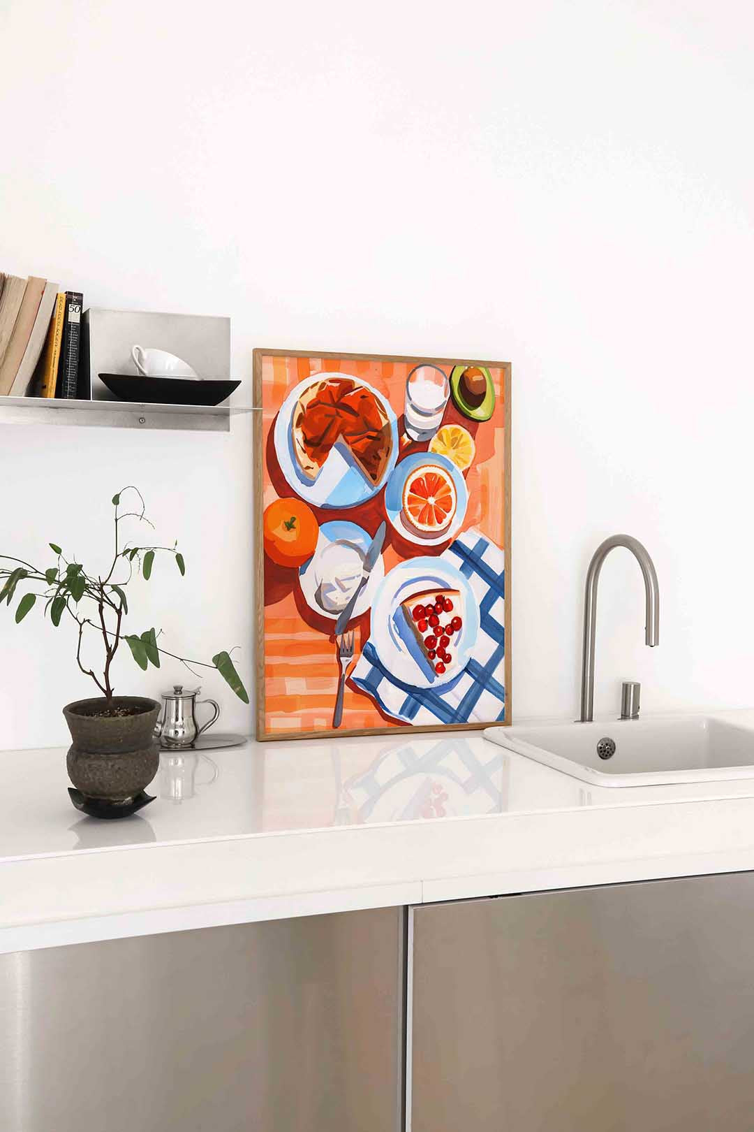 Ontbijt met fruit Poster