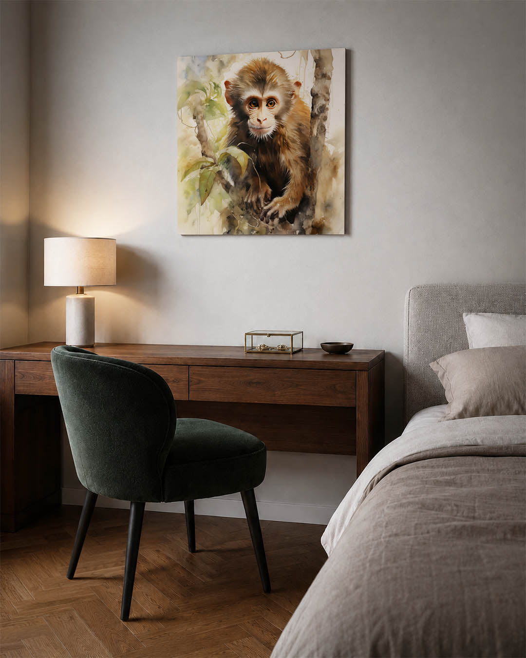 Jungle aap portret Kunstwerk