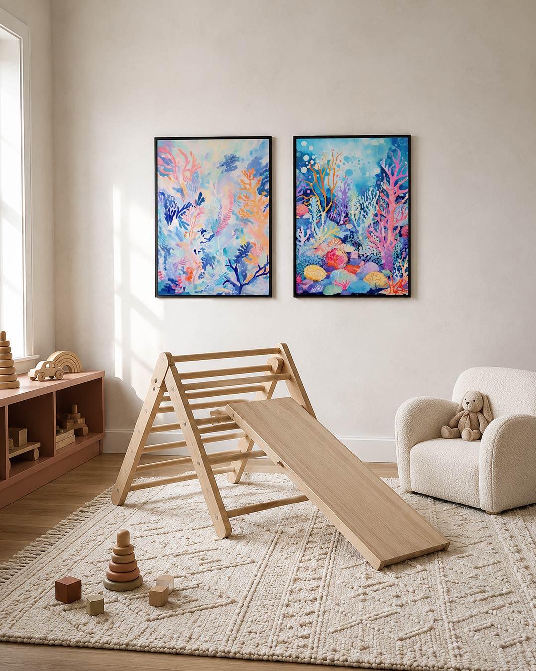Kleurige vormenweelde Posterset