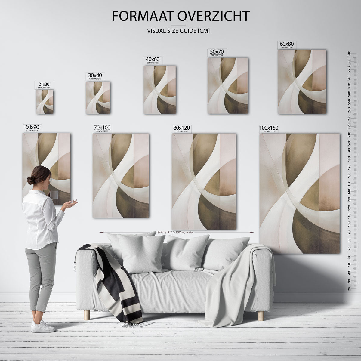 Abstracte vormen Poster